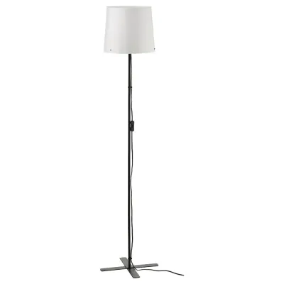 IKEA BARLAST (ИКЕА БАРЛАСТ) — Напольный светильник, черный/белый, 150 см