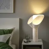 IKEA BÄCKNATE (ИКЕА БЭКНАТЕ) — Настольная лампа, белая, 50 см — фото 2