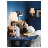 IKEA ÅRSTID (ИКЕА ОРСТИД) — Настольная лампа, никель/белый — фото 4