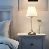 IKEA ÅRSTID (ИКЕА ОРСТИД) — Настольная лампа, латунь/белый — фото 2