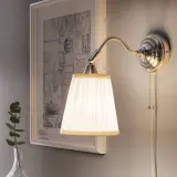 IKEA ÅRSTID (ИКЕА ОРСТИД) — Настенный светильник, никель/белый — фото 2