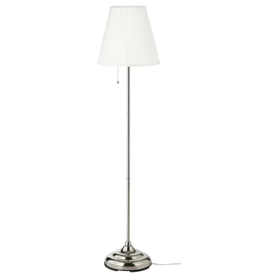 IKEA ÅRSTID (ИКЕА ОРСТИД) — Напольный светильник, никель/белый
