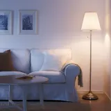 IKEA ÅRSTID (ИКЕА ОРСТИД) — Напольный светильник, никель/белый — фото 2