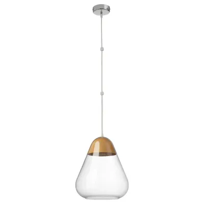 IKEA AKTERGAST (ИКЕА АКТЕРГАСТ) — Подвесной светильник, стекло/светлая береза, 30 см