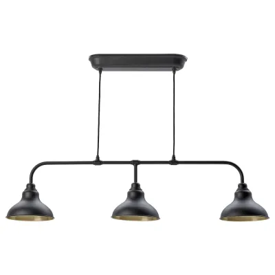 IKEA AGUNNARYD (ИКЕА АГУННАРЙД) — Подвесной светильник/3 лампы, черный, 122 см