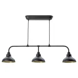 IKEA AGUNNARYD (ИКЕА АГУННАРЙД) — Подвесной светильник/3 лампы, черный, 122 см — фото 1