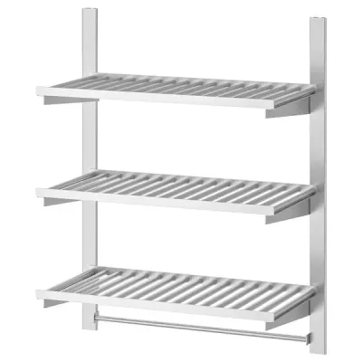 IKEA KUNGSFORS (ИКЕА КУНГСФОРС) — Подвесная шина с половиной/половиной стержня, нержавеющая сталь