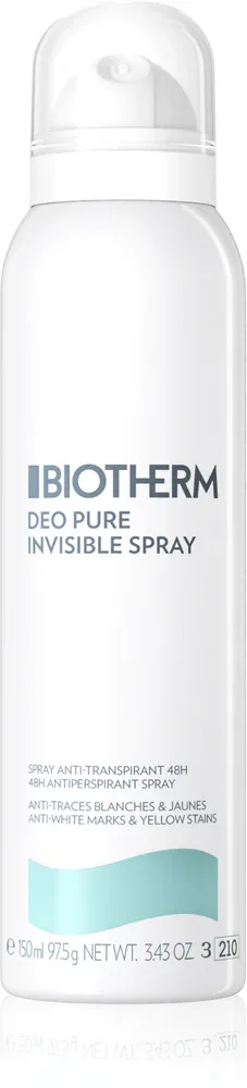 Biotherm Deo Pure Invisible Spray - Антиперспирант-спрей 48-часового действия, 150 ml