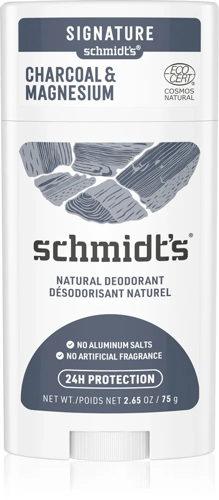 Schmidt's Charcoal + Magnesium - дезодорант-стик 24 часа., 75 g