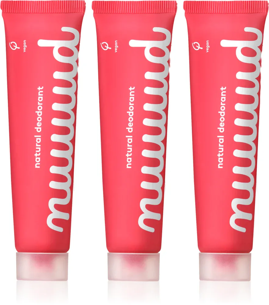 nuud Wholelottanuud Pack - Кремовый дезодорант Natural, 3× 40 ml