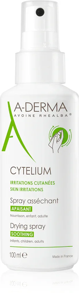 A-Derma Cytelium - Подсушивающий и успокаивающий спрей для раздраженной кожи, 100 ml