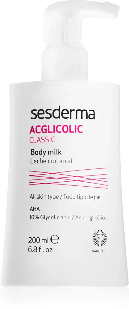 Sesderma Acglicolic Classic Body - Укрепляющее молочко для тела с эффектом пилинга, 200 ml