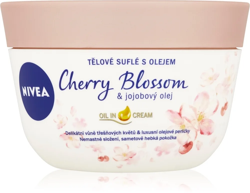 NIVEA Cherry Blossom & Jojoba Oil - суфле для тела, 200 ml