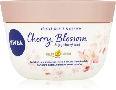 NIVEA Cherry Blossom & Jojoba Oil - суфле для тела, 200 ml