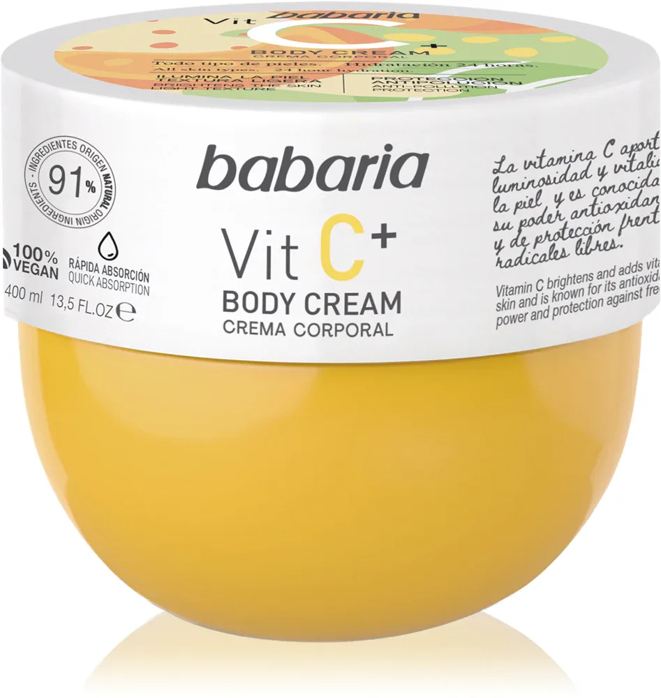 Babaria Vitamin C - Увлажняющий крем для тела для всех типов кожи, 400 ml
