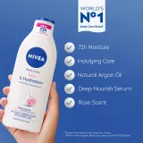 NIVEA Rose Touch - Увлажняющее молочко для тела, 400 ml — фото 2