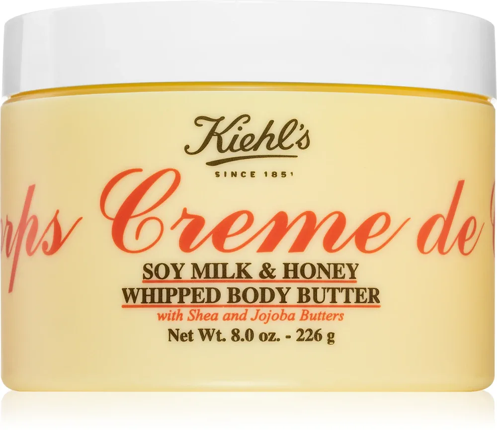 Kiehl's Creme de Corps Soy Milk & Honey Whipped Body Butter - Масло для тела с маслом ши, 226 g