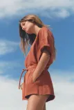Zara ТРИКОТАЖНЫЕ ШОРТЫ ИЗ МАХРОВОЙ ТКАНИ С ЭФФЕКТОМ СТИРКИ размер L — фото 1