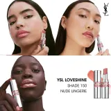 Yves Saint Laurent Loveshine Lipstick - Увлажняющая блестящая помада, оттенок 150 Nude Lingerie — фото 4