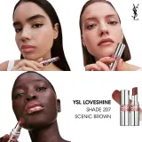 Yves Saint Laurent Loveshine Lipstick - Увлажняющая блестящая помада, оттенок 207 — фото 4