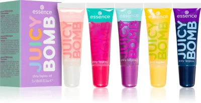 essence Juicy Bomb - Подарочный набор для губ Sweet & Glossy! Sweet & Glossy!, 5 шт