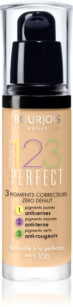 Bourjois 123 Perfect - Тональный флюид для идеального вида, 30 мл, оттенок 53 Beige Clair SPF 10