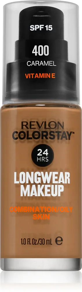 Revlon Cosmetics ColorStay - Долговременное матирующее тональное средство для жирной и комбинированной кожи, 30 мл, оттенок 400 Caramel