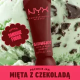 NYX Professional Makeup Smushy Matte Lip Balm - Бальзам для губ с матовым покрытием, 8 мл, оттенок Smudge Fudge — фото 3