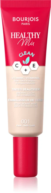 Bourjois Healthy Mix - Легкое увлажняющее тональное средство, 30 мл, оттенок 001 Fair