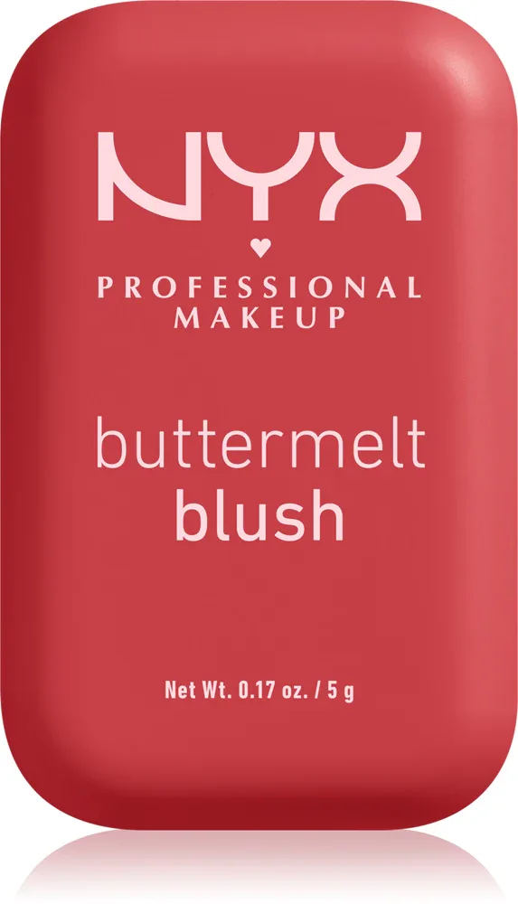 NYX Professional Makeup Buttermelt Blush - Пудровый румянец, 5 г, оттенок Butta Than Coral