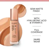 Bourjois Always Fabulous - Тональная основа с защитным фактором SPF 20, 30 мл, оттенок 300 Rose Sand — фото 8