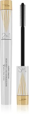 Max Factor Masterpiece Lash Wow - Тушь для ресниц, увеличивающая объем, удлиняющая и подкручивающая с двойной щеточкой, 7 мл