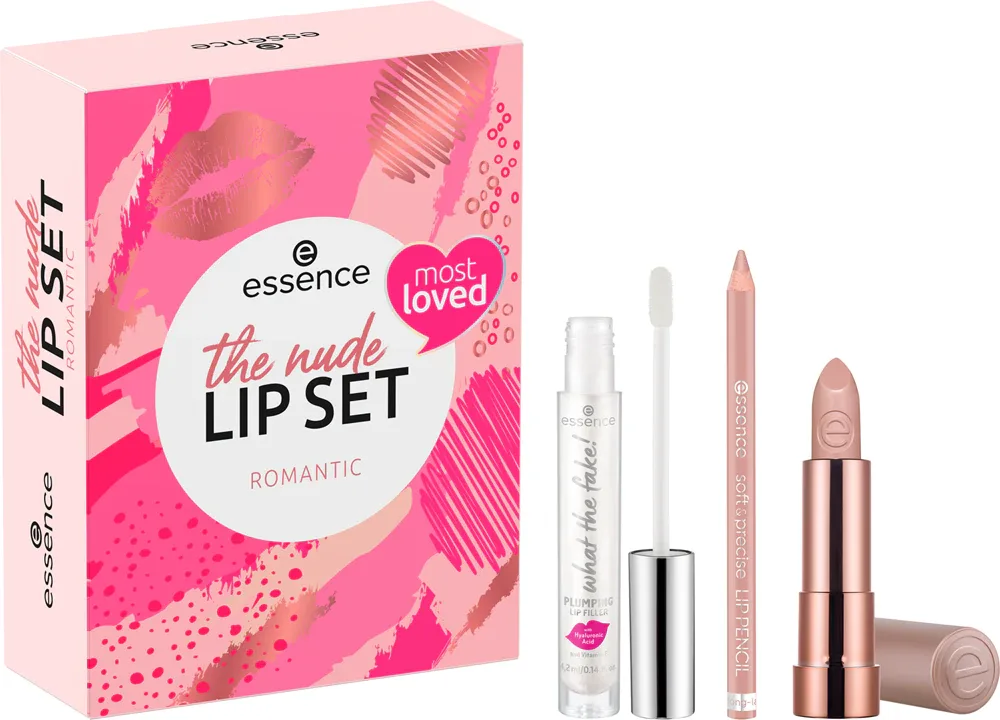 essence The Nude Lip Set - Подарочный набор для губ Heavenly