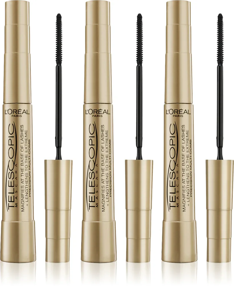 L’Oreal Paris Telescopic - Тушь для ресниц, удлиняющая и утолщающая, оттенок 3 мл