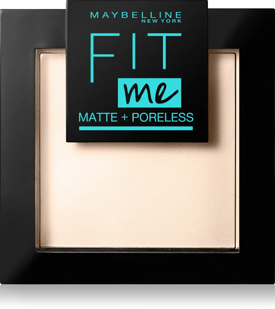 MAYBELLINE NEW YORK Fit Me! Matte+Poreless - Пудра матирующая, 9 г, оттенок 105 Natural Ivory