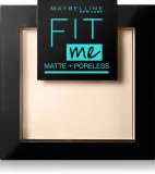 MAYBELLINE NEW YORK Fit Me! Matte+Poreless - Пудра матирующая, 9 г, оттенок 120 Classic Ivory — фото 1