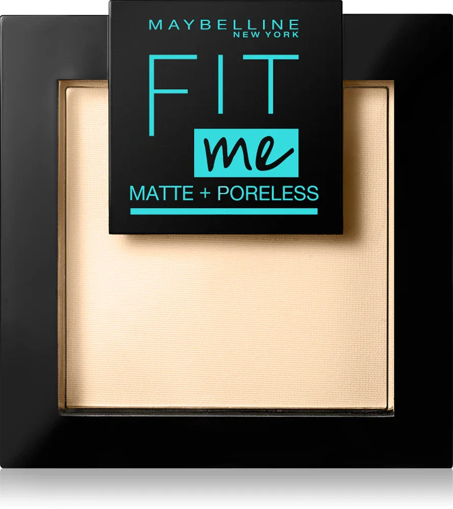MAYBELLINE NEW YORK Fit Me! Matte+Poreless - Пудра матирующая, 9 г, оттенок 115 Ivory