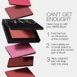 NARS MINI NEW Blush - Долговременная румяна для скул - мини, 2.6 г, оттенок ORGASM — фото 6