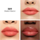 GUERLAIN KissKiss Bee Glow - Питательный увлажняющий бальзам для губ, 3.2 г, оттенок 389 Pearly Peach — фото 3