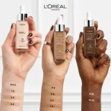 L’Oreal Paris True Match Nude Plumping Tinted Serum - Сыворотка для выравнивания тона кожи, 30 мл, оттенок 1-2 Rosy Light — фото 8