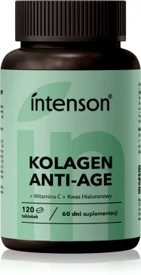 Коллаген в таблетках Intenson Kolagen +Hialuron +Wit C ANTI-AGE с гиалуроновой кислотой и витамином C, 120 таблеток