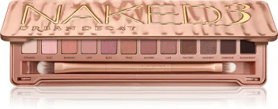 Urban Decay Naked3 - Палетка теней для век с кисточкой, 12 г