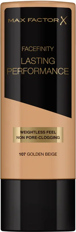 Max Factor Facefinity Lasting Performance - Тональная основа для долговременного эффекта, 35 мл, оттенок 107 Golden Beige