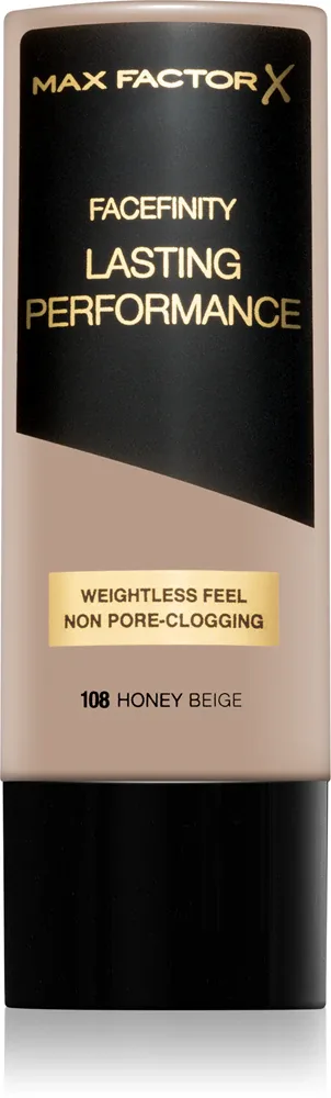 Max Factor Facefinity Lasting Performance - Тональная основа для долговременного эффекта, 35 мл, оттенок 108 Honey Beige