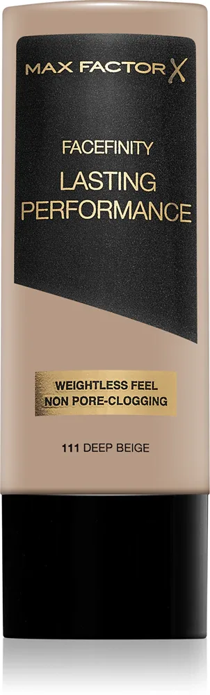Max Factor Facefinity Lasting Performance - Тональная основа для долговременного эффекта, 35 мл, оттенок 111 Deep Beige