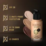 Max Factor Facefinity All Day Flawless - Тональная основа с защитой SPF 20, 30 мл, оттенок 42 Ivory — фото 5