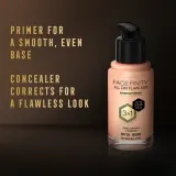 Max Factor Facefinity All Day Flawless - Тональная основа с защитой SPF 20, 30 мл, оттенок C50 Natural Rose — фото 5