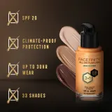 Max Factor Facefinity All Day Flawless - Тональная основа с защитой SPF 20, 30 мл, оттенок 78 Warm Honey — фото 5