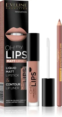 Eveline Cosmetics OH! my LIPS Matt - Набор для губ, 2 шт