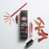 Eveline Cosmetics OH! my LIPS Matt - Набор для губ, 2 шт, оттенок 03 Rose Nude — фото 2